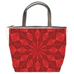 Red Quilt Bucket Bag