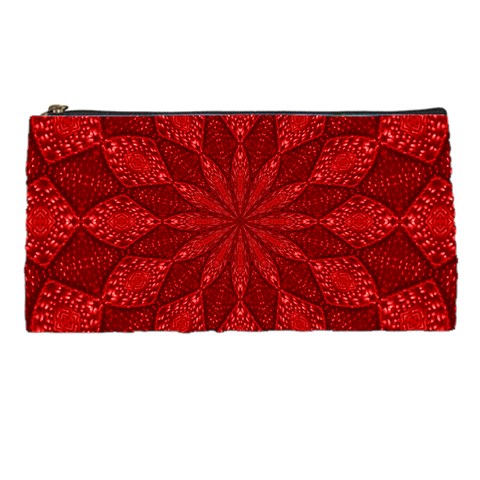 Red Quilt Pencil Case from ArtsNow.com Front