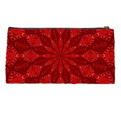 Red Quilt Pencil Case from ArtsNow.com Back