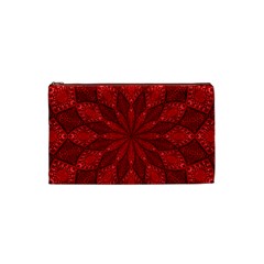 Red Quilt Cosmetic Bag (Small) from ArtsNow.com Front