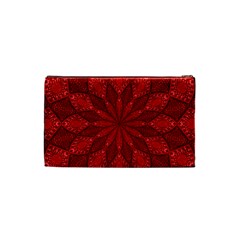 Red Quilt Cosmetic Bag (Small) from ArtsNow.com Back