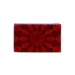 Red Quilt Cosmetic Bag (Small) from ArtsNow.com Back