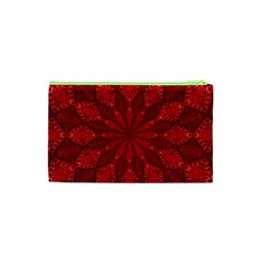 Red Quilt Cosmetic Bag (Small) from ArtsNow.com Back