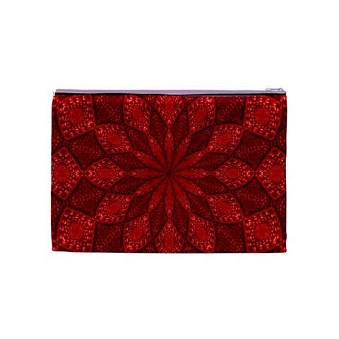 Red Quilt Cosmetic Bag (Medium) from ArtsNow.com Back