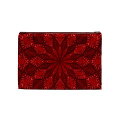 Red Quilt Cosmetic Bag (Medium) from ArtsNow.com Back