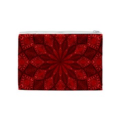 Red Quilt Cosmetic Bag (Medium) from ArtsNow.com Back