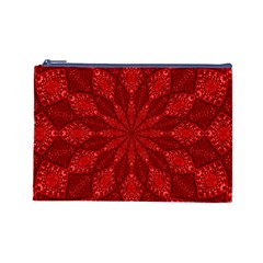 Red Quilt Cosmetic Bag (Large) from ArtsNow.com Front