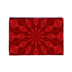 Red Quilt Cosmetic Bag (Large) from ArtsNow.com Back