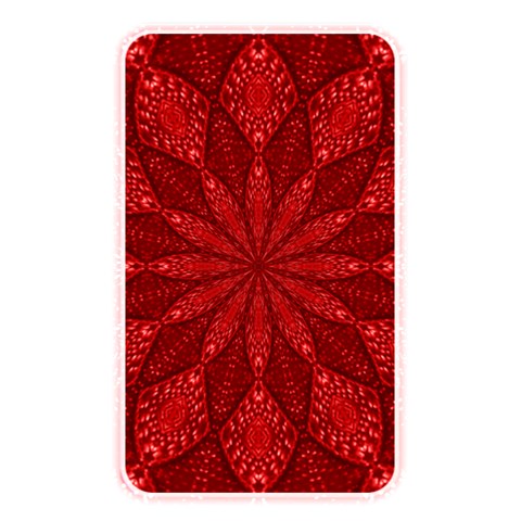 Red Quilt Memory Card Reader (Rectangular) from ArtsNow.com Front