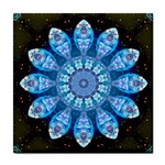 Baby Blue Flower Tile Coaster