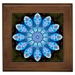 Baby Blue Flower Framed Tile