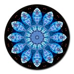 Baby Blue Flower Round Mousepad