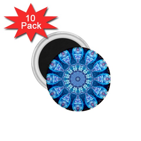 Baby Blue Flower 1.75  Magnet (10 pack)  from ArtsNow.com Front