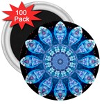 Baby Blue Flower 3  Magnet (100 pack)