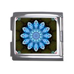 Baby Blue Flower Mega Link Italian Charm (18mm)