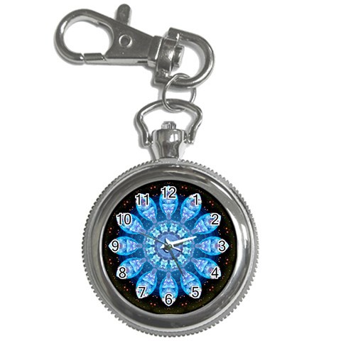 Baby Blue Flower Key Chain Watch from ArtsNow.com Front