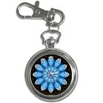 Baby Blue Flower Key Chain Watch