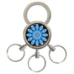 Baby Blue Flower 3-Ring Key Chain