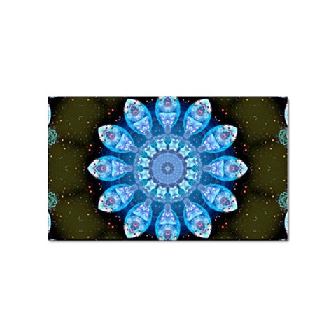 Baby Blue Flower Sticker (Rectangular) from ArtsNow.com Front