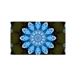 Baby Blue Flower Sticker (Rectangular)