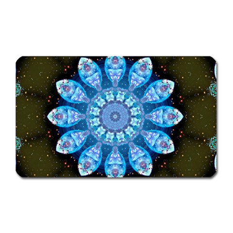 Baby Blue Flower Magnet (Rectangular) from ArtsNow.com Front