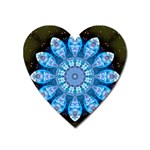 Baby Blue Flower Magnet (Heart)