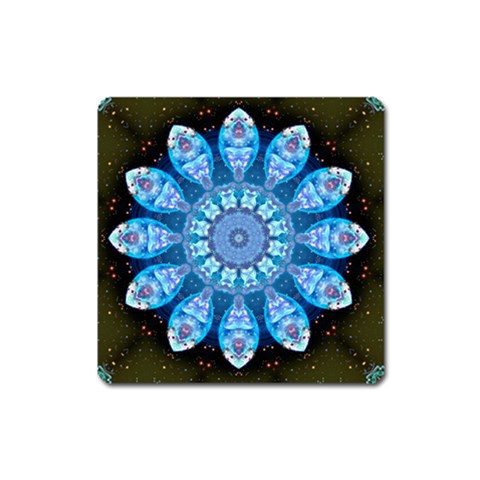 Baby Blue Flower Magnet (Square) from ArtsNow.com Front