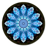 Baby Blue Flower Magnet 5  (Round)