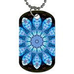 Baby Blue Flower Dog Tag (One Side)