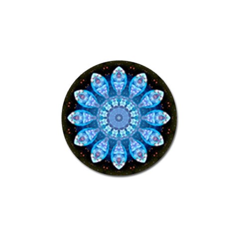 Baby Blue Flower Golf Ball Marker from ArtsNow.com Front