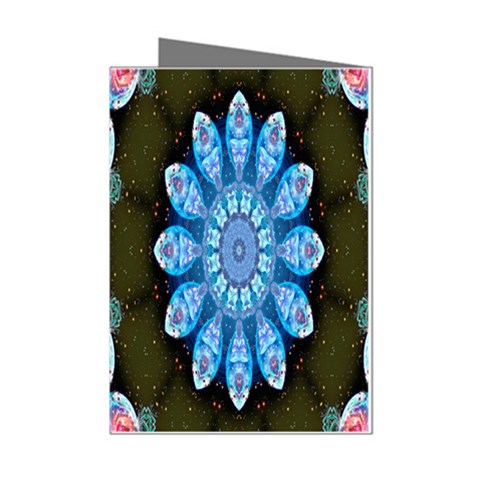 Baby Blue Flower Mini Greeting Cards (Pkg of 8) from ArtsNow.com Left