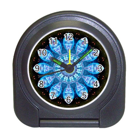 Baby Blue Flower Travel Alarm Clock from ArtsNow.com Front