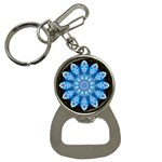 Baby Blue Flower Bottle Opener Key Chain