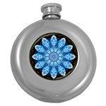 Baby Blue Flower Hip Flask (5 oz)