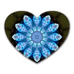 Baby Blue Flower Mousepad (Heart)