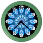 Baby Blue Flower Color Wall Clock