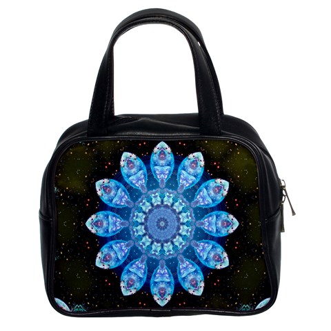 Baby Blue Flower Classic Handbag (Two Sides) from ArtsNow.com Front