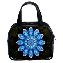 Baby Blue Flower Classic Handbag (Two Sides) from ArtsNow.com Front