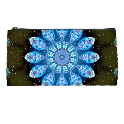 Baby Blue Flower Pencil Case from ArtsNow.com Front