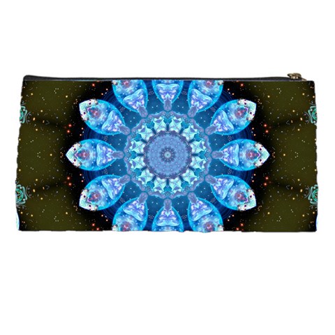 Baby Blue Flower Pencil Case from ArtsNow.com Back