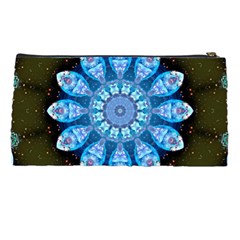 Baby Blue Flower Pencil Case from ArtsNow.com Back