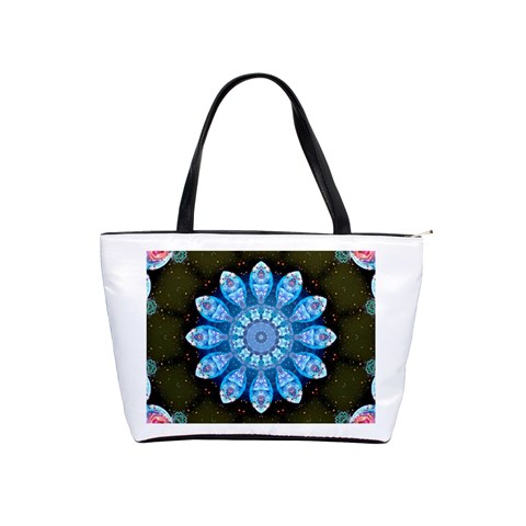 Baby Blue Flower Classic Shoulder Handbag from ArtsNow.com Front