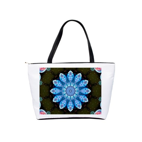 Baby Blue Flower Classic Shoulder Handbag from ArtsNow.com Back