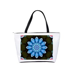 Baby Blue Flower Classic Shoulder Handbag from ArtsNow.com Back