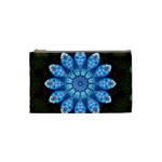 Baby Blue Flower Cosmetic Bag (Small)