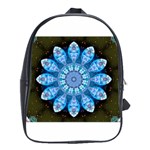 Baby Blue Flower School Bag (Large)