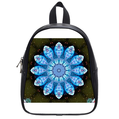 Baby Blue Flower School Bag (Small) from ArtsNow.com Front