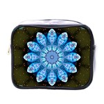 Baby Blue Flower Mini Toiletries Bag (One Side)