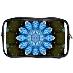 Baby Blue Flower Toiletries Bag (Two Sides) from ArtsNow.com Front