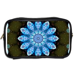 Baby Blue Flower Toiletries Bag (Two Sides) from ArtsNow.com Back